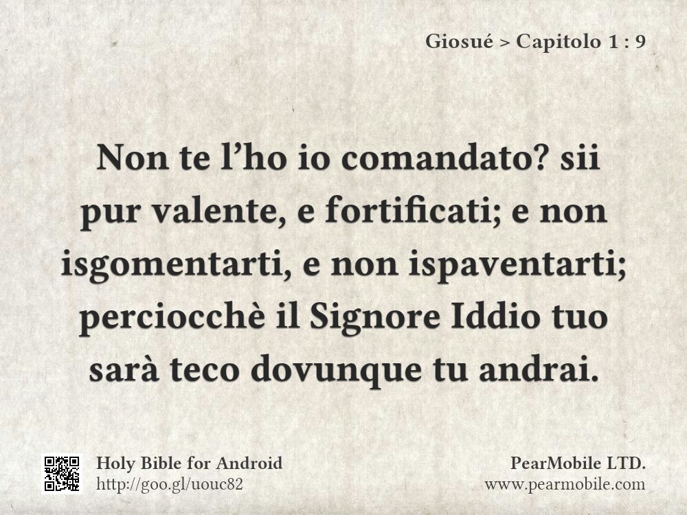 Giosué, Capitolo 1:9